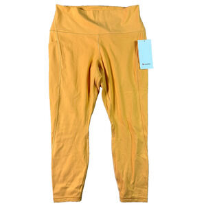 New Lululemon Size 14 Align High Rise Pant Pockets 25" Mango Dream MGDM Orange